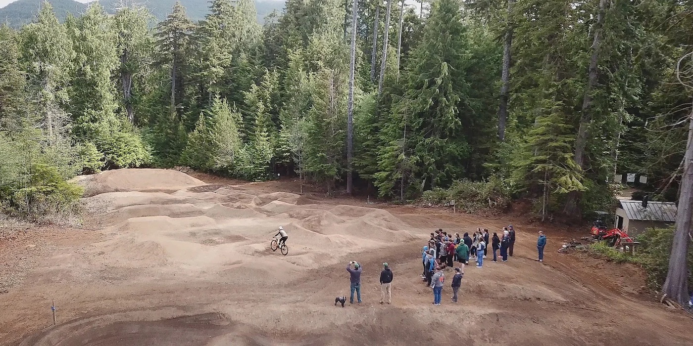 Mountain bike trail at Buzzard Butte Trail Network near Pacific City