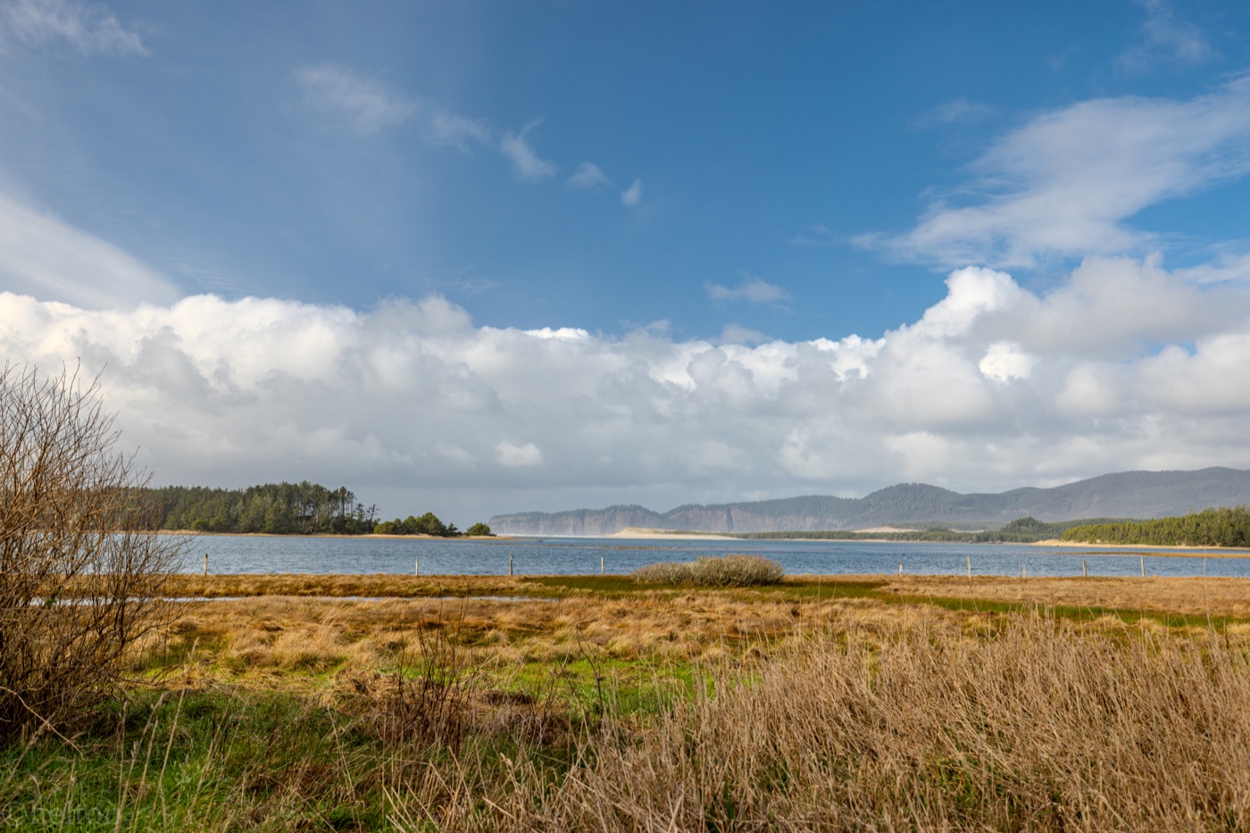 Sand Lake estuary and dunes on the Oregon coast